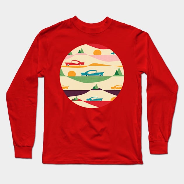 Retro Car Long Sleeve T-Shirt by bruxamagica